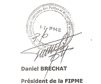 Signature Daniel Brechat Président de la FIRME